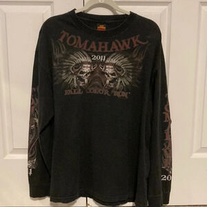 Hot Leathers Tomahawk Fall Color Run 2011 Long Sleeve T-shirt XL